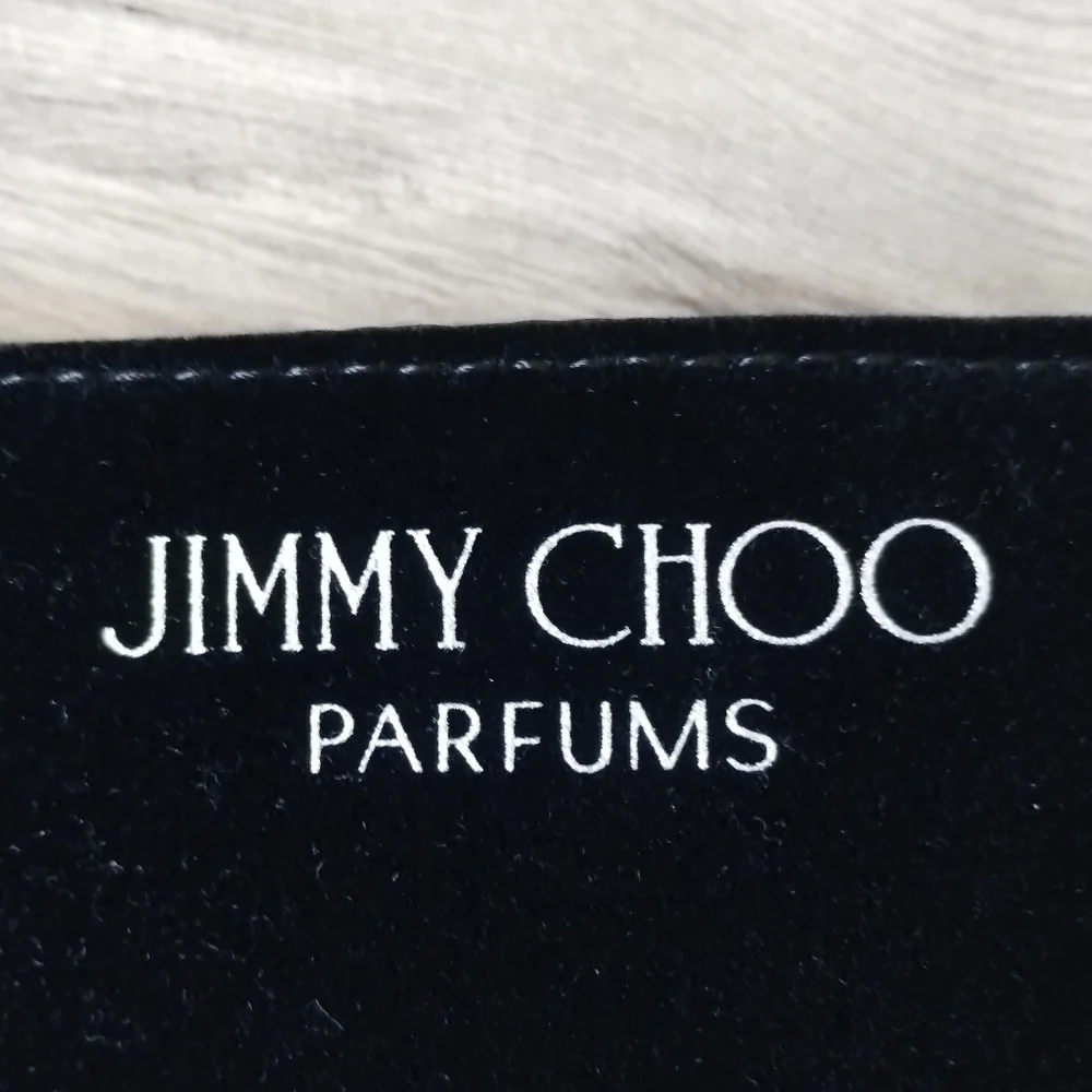 Jimmy Choo Parfums Black Velvet Silver Glitter Tote Bag